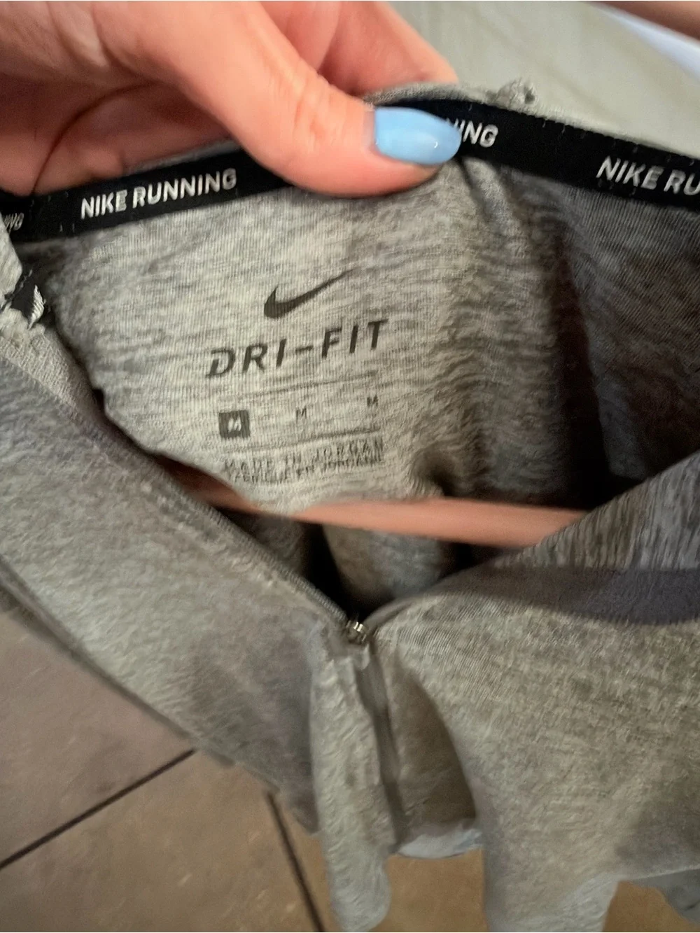 Nike Women’s Gray Dri-FIT Full-Zip Hoodie